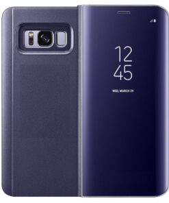 étui à rabat semi translucide pour Samsung Galaxy J6(violet)