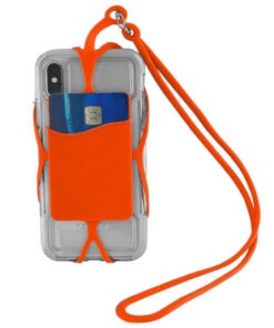 Tour de cou dragonne orange special smartphone universel pour Samsung Galaxy Note 10+ 5G