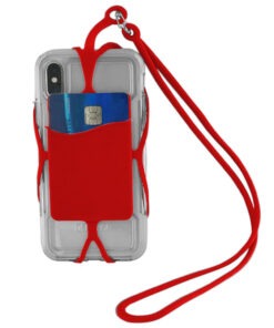 Tour de cou dragonne rouge ciel special smartphone universel pour Samsung Galaxy Note 10+ 5G
