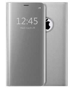 étui à rabat semi translucide pour Apple iPhone 6 Plus (argent )