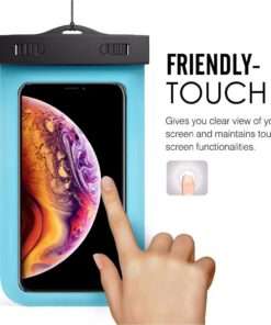 Etui pochette étanche waterproof transparent contour pour smartphone mobile