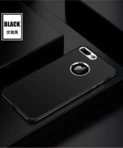 Coque luxueuse en silicone de qualité supérieure avec finition chrome pour iPhone 6 Plus ( noire )