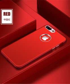 Coque luxueuse en silicone de qualité supérieure avec finition chrome pour iPhone 6 Plus( rouge )