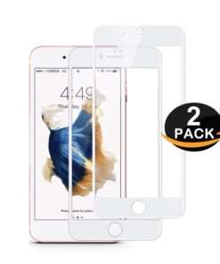 Lot de 2: verre trempé 3D extra résistant GlassPro® pour  Apple iPhone 6 Plus (cadre blanc )