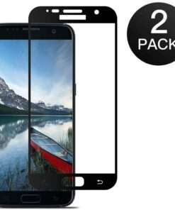 Lot de 2: verre trempé 3D extra résistant GlassPro® pour  Samsung Galaxy S7 Edge (cadre noir )