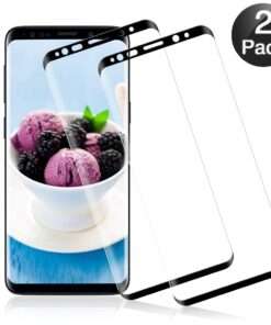 Lot de 2: verre trempé 3D extra résistant GlassPro® pour  Samsung Galaxy S8+ (cadre noir )