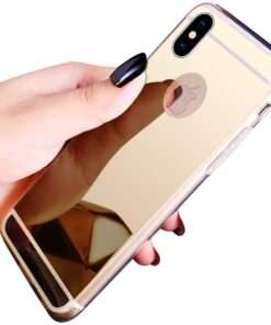 Coque de protection ultra fine en silicone souple finition effet miroir pour Apple iPhone 5 ( Or )