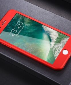 Coque/bumper de protection intégrale en silicone 2 en 1 pour Apple iPhone 5 ( rouge )