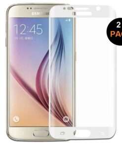 Lot de 2: verre trempé 3D extra résistant GlassPro® pour  Samsung Galaxy A3 2017 (cadre blanc )