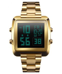 Montre homme chronographe pour homme en acier inoxydable - couleur Or