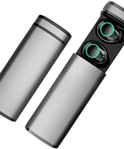 écouteurs bluetooth sans fil waterproof multisport universel gris anthracite