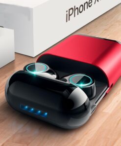 Écouteurs stéréo sans fil bluetooth 5.0 true wireless son HiFi noir