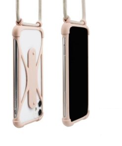 coque souple universelle antichoc en silicone cordon tour de cou pour smartphone Xiaomi Redmi Note 8T