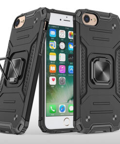 Coque armure Apple iPhone 7 Plus noir haute protection avec anneau de soutien