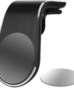 Support auto magnetique pour mobile clipsable à la grille d'aeration