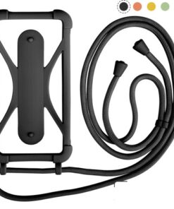 Coque souple antichoc en silicone cordon tour de cou iPhone 6(s) Plus