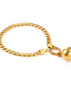 Bracelet gourmette original orné d'un pendentif